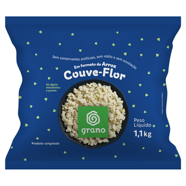 Couve Flor em formato de arroz